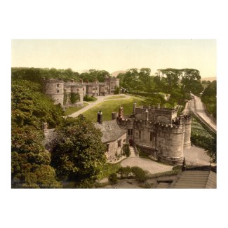 Skipton Castle, Yorkshire, Antique England print