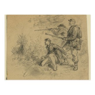 Skirmishing Post Card