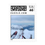 Skis in the Alps Stamps