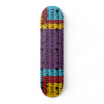 SKO LTD EDITION RETRO 80's COLOR BLOCK SKATEBOARD