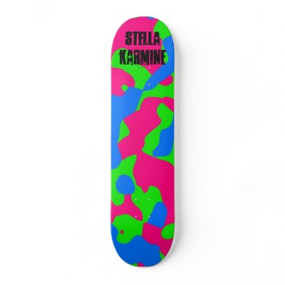 SKO Neon Camo Maple Skateboard (Deck OR Complete) by StellaKarmine