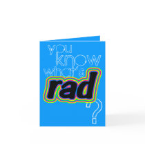 SKO Retro "Rad" Stationery, Postcards & Stickers