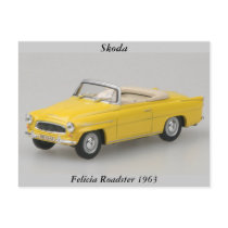 Skoda Felicia Roadster 1963 Postcard