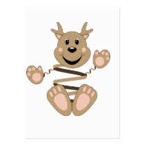 Skrunchkin Reindeer business cards by mydeas Skrunchkin Reindeer business cards