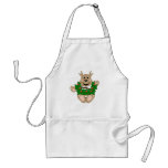 Skrunchkin Reindeer With Wreath aprons