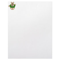 Skrunchkin Reindeer With Wreath letterhead by mydeas Skrunchkin Reindeer With Wreath letterhead