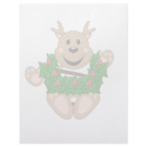 Skrunchkin Reindeer With Wreath letterhead by mydeas Skrunchkin Reindeer With Wreath letterhead