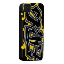 SkuL7 Ebony (Gold) iPhone Case iPhone 4 Cases