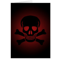 skull 01 greeting cards