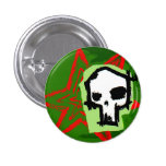 Skull 11 pinback button