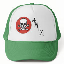 skull, A, N, i, X hats