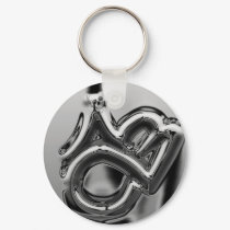 skull abc chain keychains