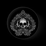 Skull Ace of Spades Buttons
