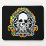 SKULL ACE OF SPADES MOUSE PAD
