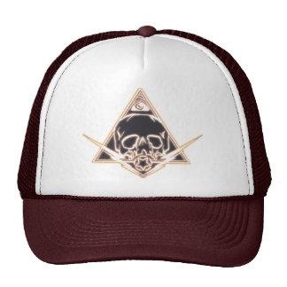 skull and bolts trucker hat