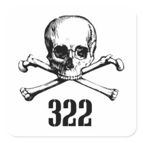 Skull and Bones 322 stickers