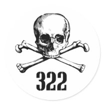 Skull and Bones 322 stickers