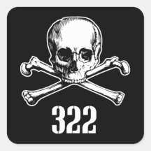 Skull and Bones 322 Stickers