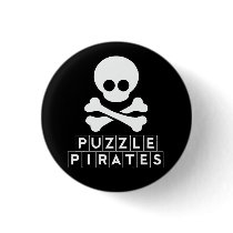 Skull and Bones button by DreadRingers Skull and Bones button