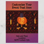 Skull and Bones Pumpkin Flyer Design