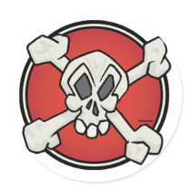 Skull and Bones Sticker Sheet