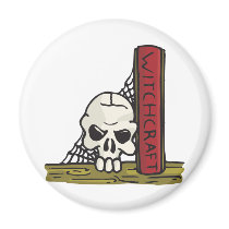 Skull and Book magnets