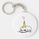 Skull and Candle Keychains