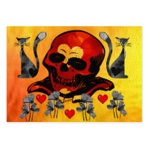 Skull and Cats Business Card