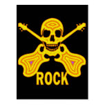 SKULL AND CROSS BASSES POST CARD