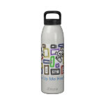Skull and Cross Bones Geometric Water Bottle