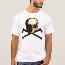 skull, skulls, cross, bones, crossbones, bone, pirate, pirates, skeleton, skeletons, anatomy, scary, halloween, holiday, holidays, dead, death, dark, head, october, Shirt with custom graphic design