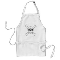 Skull And Crossbone Apron by 13BlackCatsDesigns Skull And Crossbone Apron