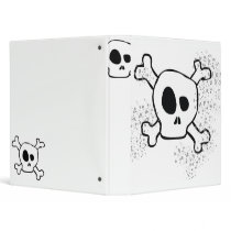 skull and crossbone binders by katyandzucchini skull and crossbone binders