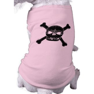 Skull And Crossbone Pet Clothing petshirt