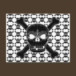Skull And Crossbone Postcard postcards