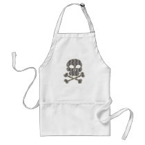 SKULL AND CROSSBONES aprons by dgpaulart SKULL AND CROSSBONES aprons