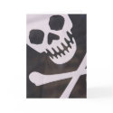Skull and Crossbones Customizable Cards by vintagehalloween Skull and Crossbones Customizable Cards