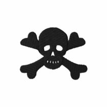Skull and Crossbones embroidered shirts by clarachandler Skull and Crossbones embroidered shirts