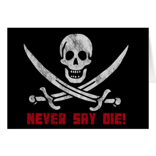 Skull and Crossbones Greeting Cards