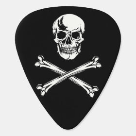 Skull and Crossbones Guitar Pick