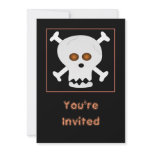 Skull and Crossbones Halloween Party Invitation
