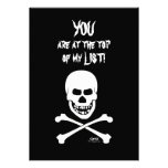 Skull and Crossbones Halloween Party Invitation