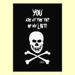 Skull and Crossbones Halloween Party Invitation invitations