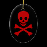 Skull and Crossbones Christmas Ornament