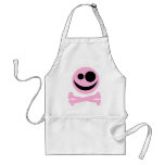 Skull and Crossbones. Pink and Black. aprons