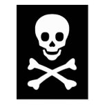 Skull and Crossbones Post Cards