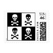 Skull and Crossbones postage by Ladiebug Skull and Crossbones postage