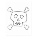 Skull and Crossbones Postcard