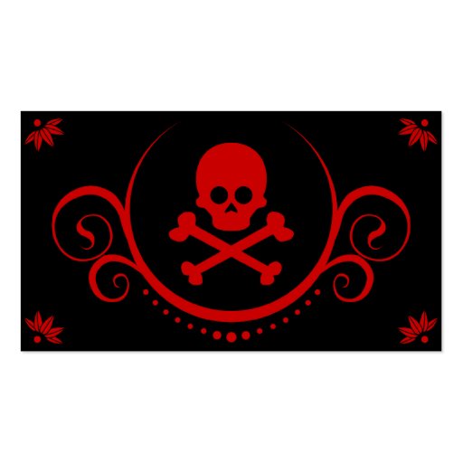 skull and crossbones sophistications business cards