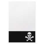 Skull and Crossbones Custom Stationery